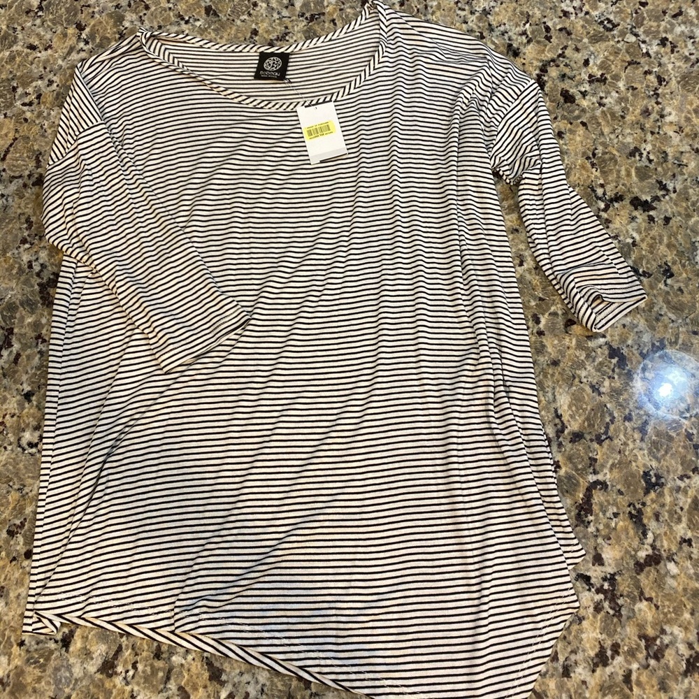 Black striped tunic